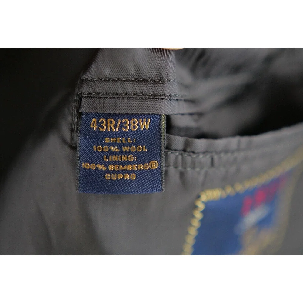 Brooks Brothers 1818 madison‎ saxxon size 43R 38W Dark Gray wool blazer